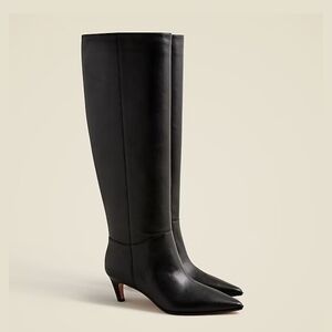 New! J. Crew New Stevie Knee High Pull On Boots in Leather